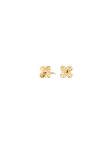 CLOVER52 ørestikker i forgyldt sølv | Nordahl Jewellery