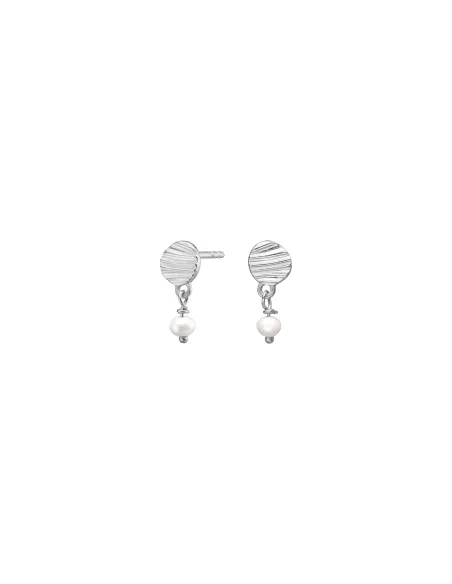 RIPPLES52 ørestikker i rhodineret sølv | Nordahl Jewellery