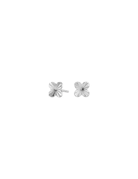 CLOVER52 ørestikker i rhodineret sølv | Nordahl Jewellery