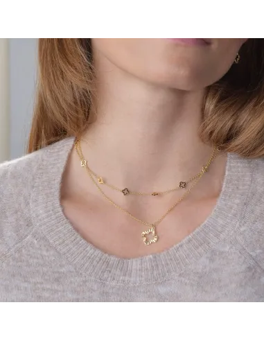 CLOVER52 halskæde i forgyldt sølv | Nordahl Jewellery