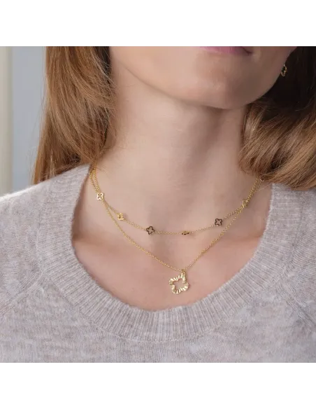 CLOVER52 halskæde i forgyldt sølv | Nordahl Jewellery