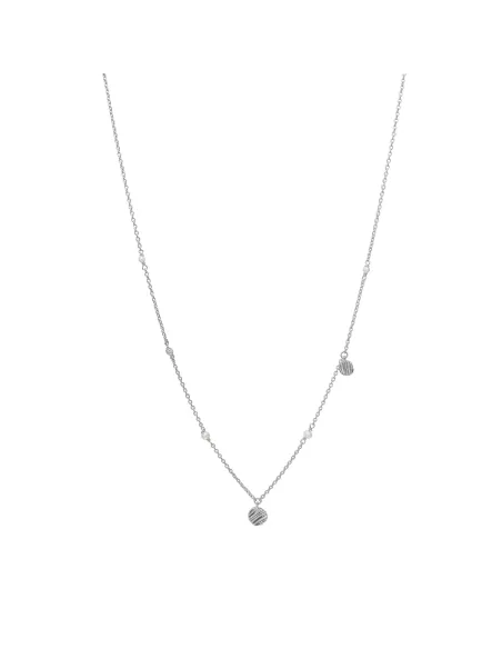RIPPLES52 halskæde i rhodineret sølv | Nordahl Jewellery