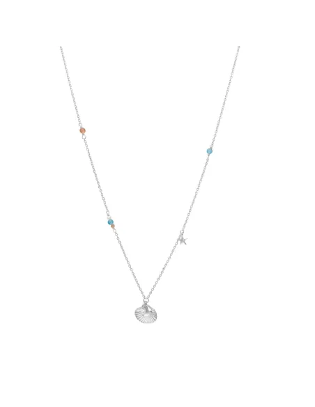 SEASIDE52 halskæde i rhodineret sølv | Nordahl Jewellery