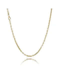 BNH ankerkæde rund 0,4 mm i 8 kt guld – halskæde 38–80 cm