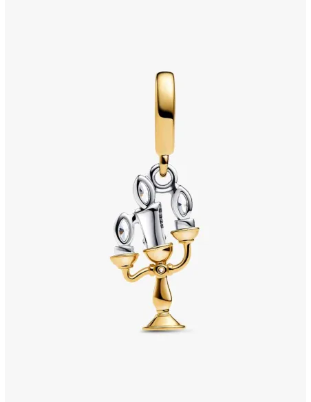 Pandora Julemagi Muranoglas Charm i rød med gylden folie og julemotiver