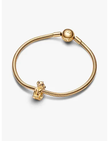 Pandora Julemagi Muranoglas Charm i rød med gylden folie og julemotiver