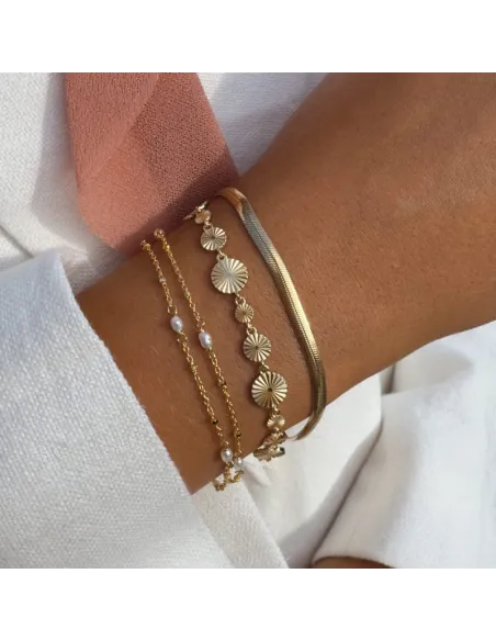 aqua dulce | LINE BRACELET | GOLDEN