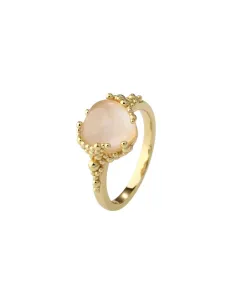 AQUA DULCE | GRACE HEART RING | GOLDEN