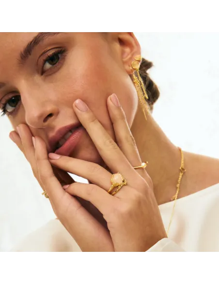 AQUA DULCE | GRACE HEART RING | GOLDEN