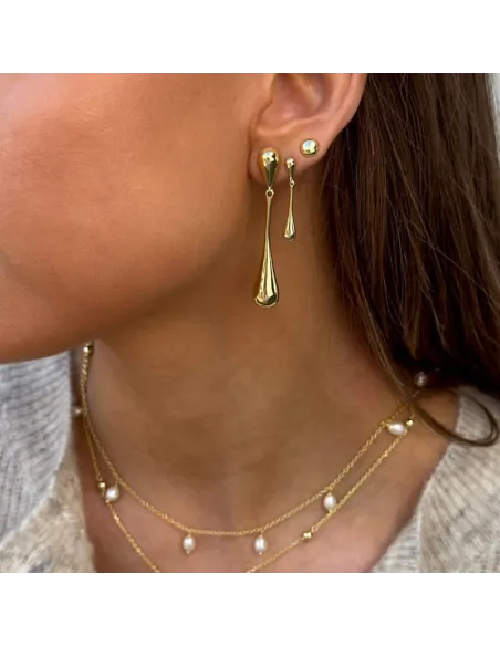AQUA DULCE | SHINY NEW BIG DROP EARRING | GOLDEN
