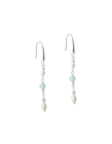 AQUA DULCE | SINNA PEARL EARHOOK | SILVER