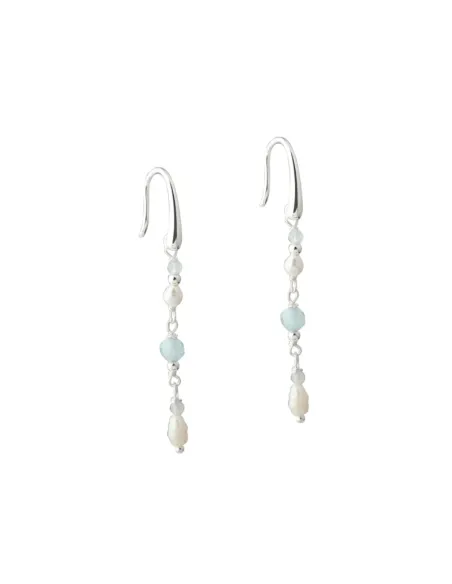 AQUA DULCE | SINNA PEARL EARHOOK | SILVER