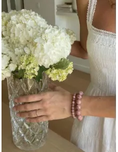 Soï | Chunky Rhodonit Stretch Armbånd 2