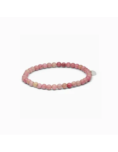 SOÏ | Petite Rhodonit Stretch Armbånd