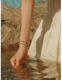 SOÏ | Petite Dalmatiner Jaspis Stretch Armbånd 2