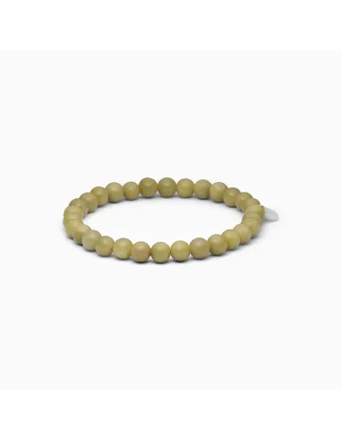 SOÏ | Essential Grøn Alashan Agat Stretch Armbånd