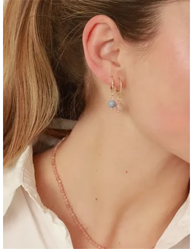 Soï | Ava Sunstone Huggie Øreringe