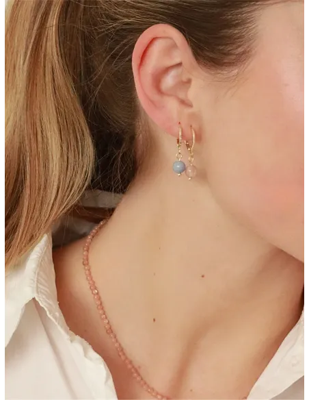 Soï | Ava Sunstone Huggie Øreringe