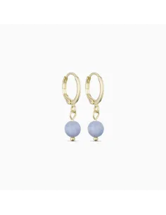 Soï | Ava Akvamarin Huggie Øreringe