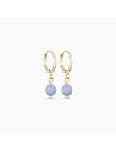 Soï | Ava Akvamarin Huggie Øreringe