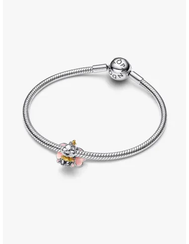 Pandora Julemagi Muranoglas Charm i rød med gylden folie og julemotiver