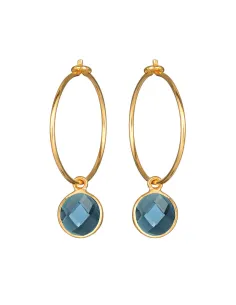 SUSANNE FRIIS BJØRNER | Creol med øje, forgyldt sølv, 21 mm