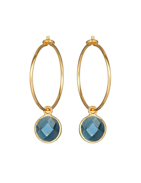 SUSANNE FRIIS BJØRNER | Creol med øje, forgyldt sølv, 21 mm