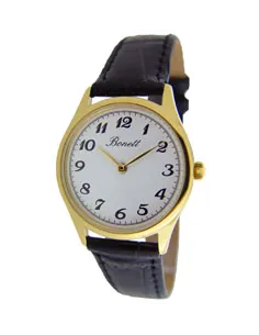 BONETT | Dameur stål double med hvid skive/tal Ø30 mm