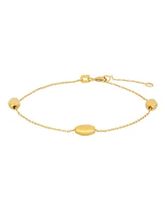 SIERSBØL | 8kt. guldarmbånd m/dråbeform kugler