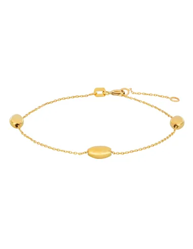 SIERSBØL | 8kt. guldarmbånd m/dråbeform kugler