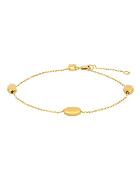 SIERSBØL | 8kt. guldarmbånd m/dråbeform kugler
