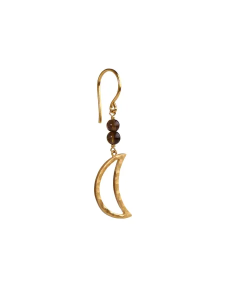 STINE A | Bella Moon Earring Mocha - Single