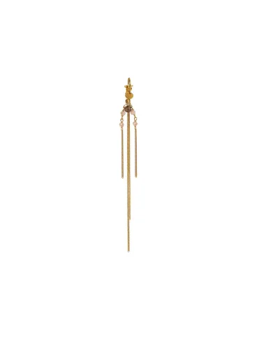 STINE A | Bounce Earring with Chains and Behind Ear Pendant - Single