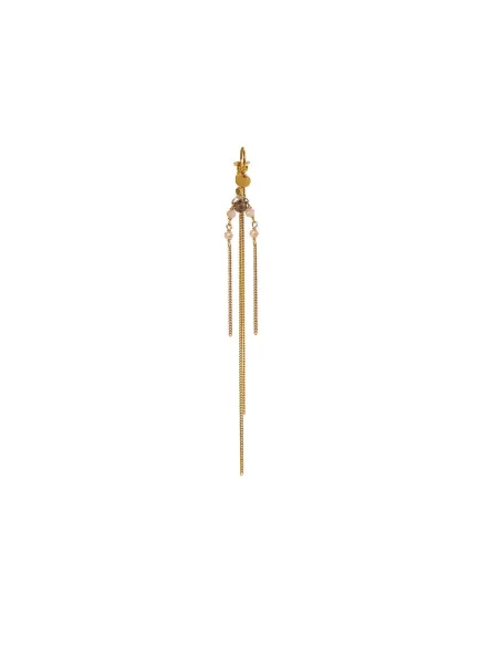 STINE A | Bounce Earring with Chains and Behind Ear Pendant - Single