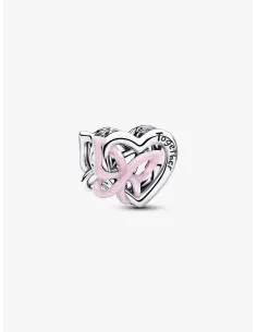 PANDORA Funklende Pavé Tredobbelt Række Charm | Glimtende Elegance