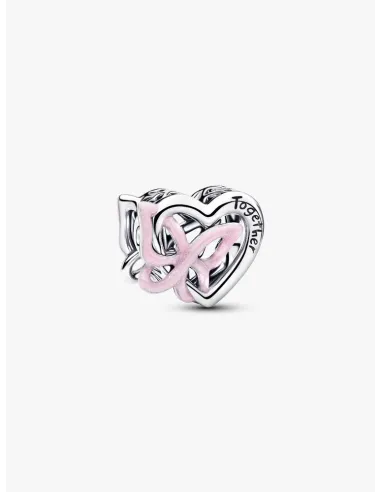 PANDORA Funklende Pavé Tredobbelt Række Charm | Glimtende Elegance