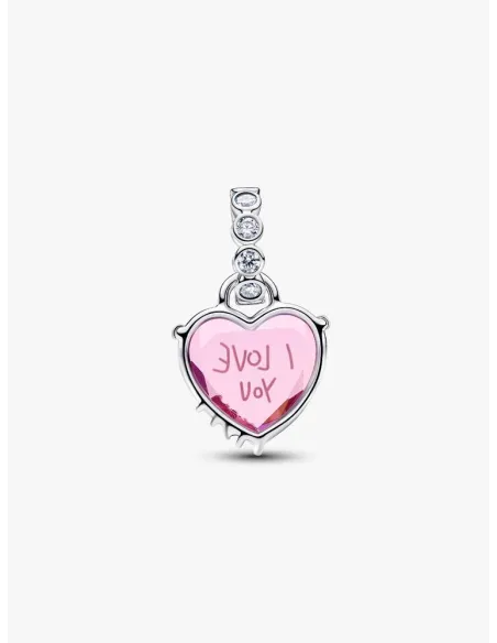 PANDORA Funklende Pavé Tredobbelt Række Charm | Glimtende Elegance