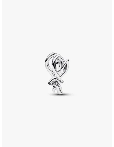 PANDORA Funklende Pavé Tredobbelt Række Charm | Glimtende Elegance