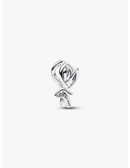 PANDORA Funklende Pavé Tredobbelt Række Charm | Glimtende Elegance