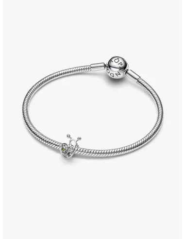 PANDORA Funklende Pavé Tredobbelt Række Charm | Glimtende Elegance