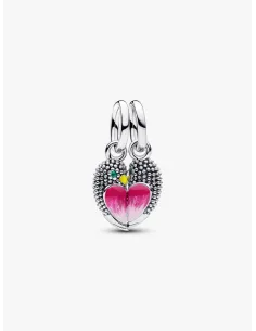 PANDORA Funklende Pavé Tredobbelt Række Charm | Glimtende Elegance