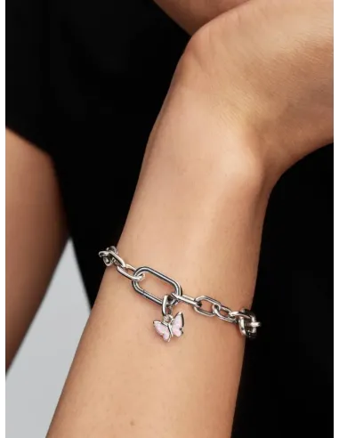 PANDORA Funklende Pavé Tredobbelt Række Charm | Glimtende Elegance