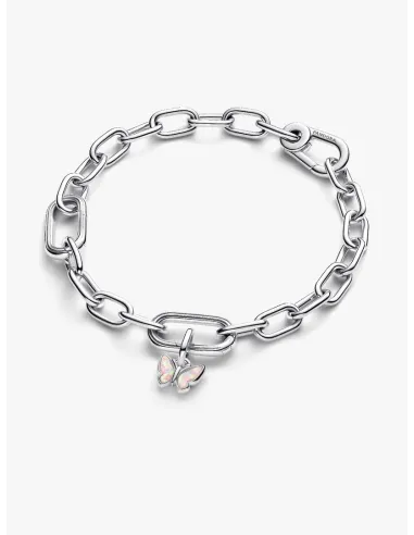 PANDORA Funklende Pavé Tredobbelt Række Charm | Glimtende Elegance