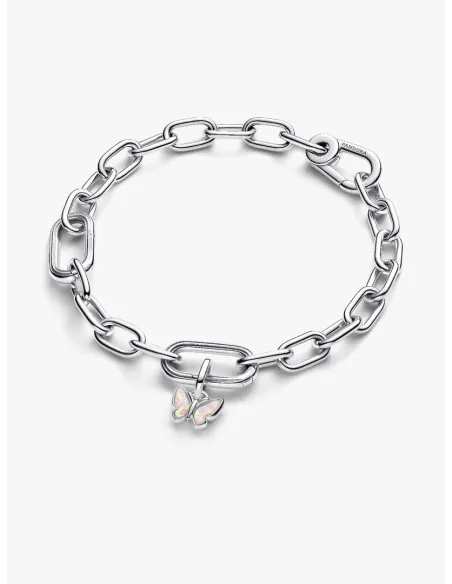 PANDORA Funklende Pavé Tredobbelt Række Charm | Glimtende Elegance