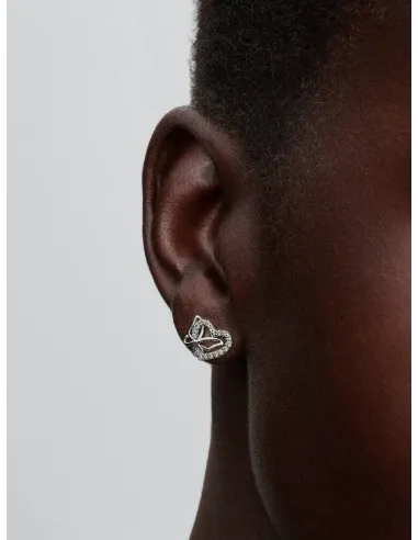 PANDORA | Sammenflettet Hjerte & Sommerfugl Ørestikker