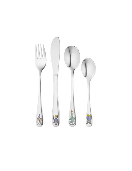 NOA KIDS | Rustfrit stål bestik Prins m. emalje