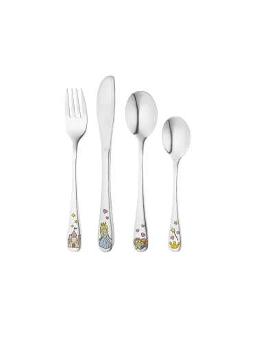 NOA KIDS | Rustfrit stål bestik Prinsesse m. emalje