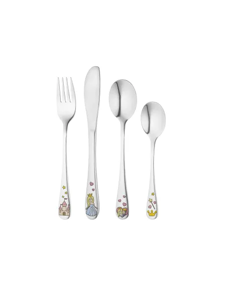 NOA KIDS | Rustfrit stål bestik Prinsesse m. emalje