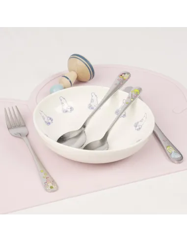NOA KIDS | Rustfrit stål bestik Prinsesse m. emalje