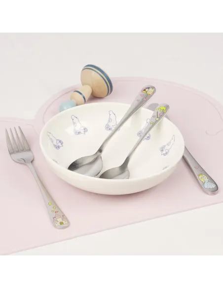 NOA KIDS | Rustfrit stål bestik Prinsesse m. emalje